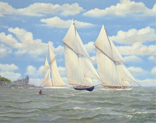 Stewart Joyce - Britannia Gathering Way Off The Royal Yacht Squadron, Cowes