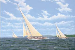 Stewart Joyce - Cambria Off Cowes, 1932