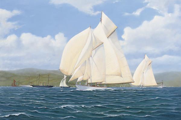 Stewart Joyce - Westward racing on the Clyde