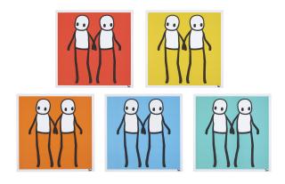 Stik - Holding Hands (Red, Yellow, Orange, Blue & Teal)