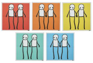 Stik - Holding Hands (Red, Yellow, Orange, Blue & Teal)