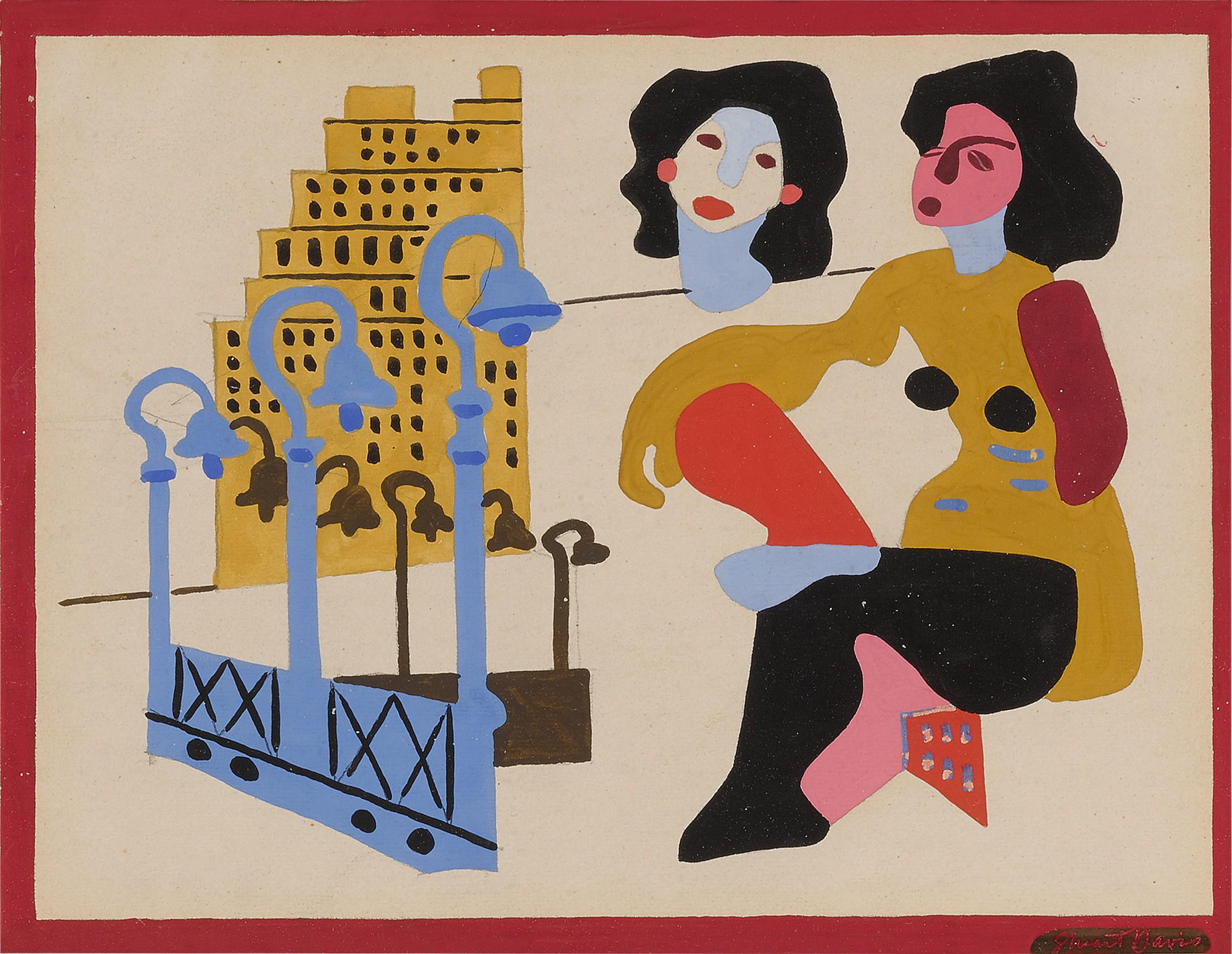 Stuart Davis - Buildings and Figures