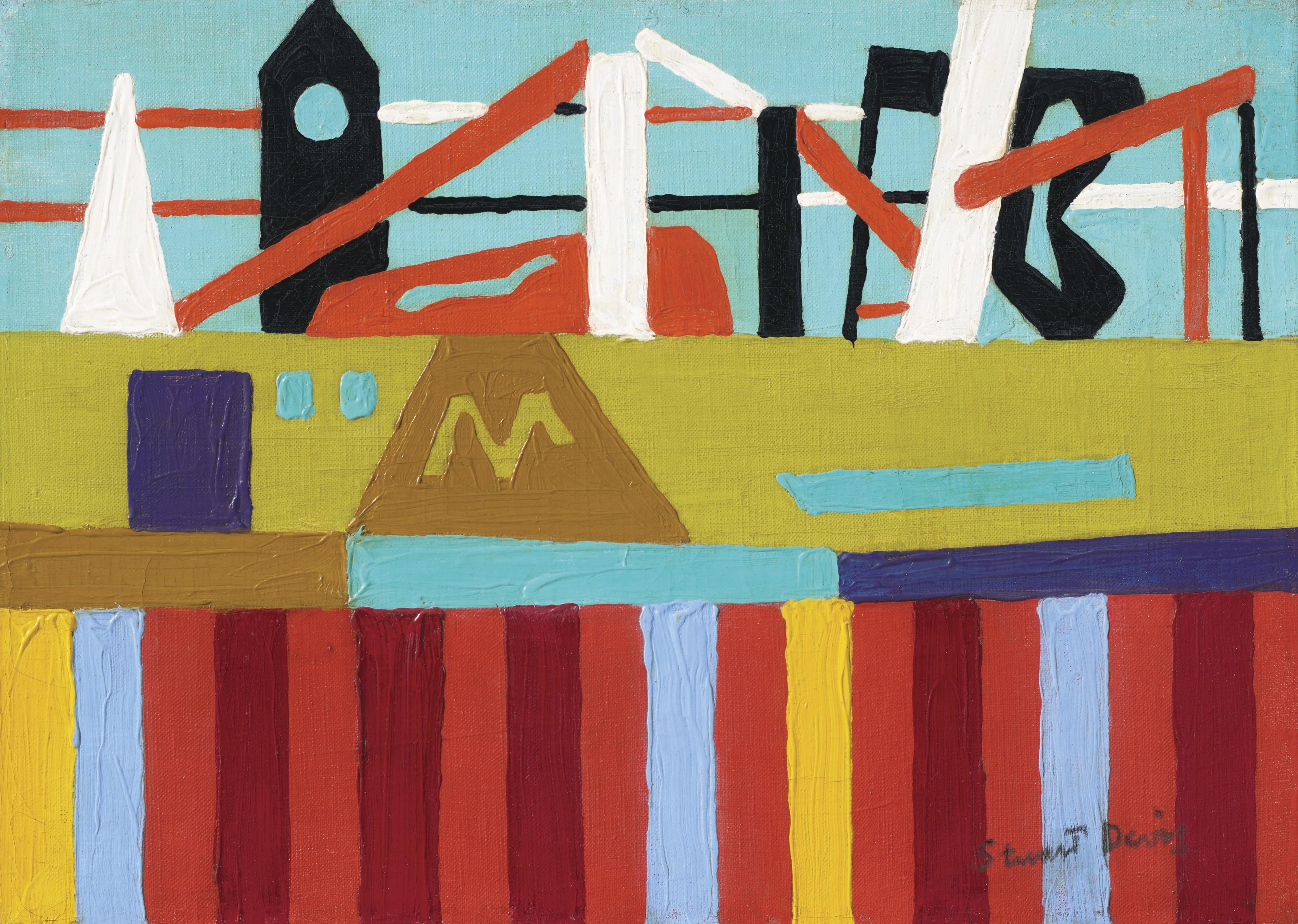 Stuart Davis - Coast Town Landscape Study