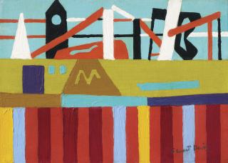 Stuart Davis - Coast Town Landscape Study