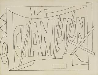 Stuart Davis - Little Giant Still Life (Black And White Version)