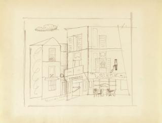 Stuart Davis - Sheet from Sketchbook #7 (Rue du Château)