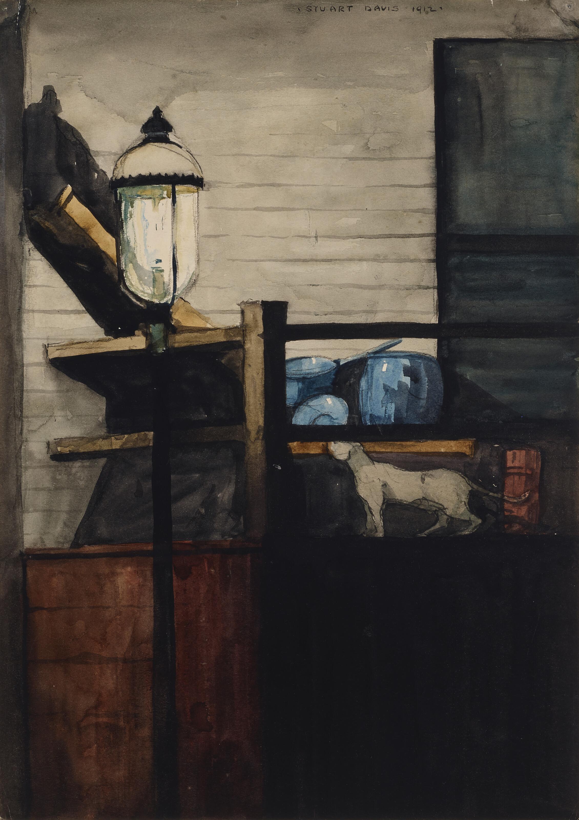 Stuart Davis - Street Light and Loading Platform