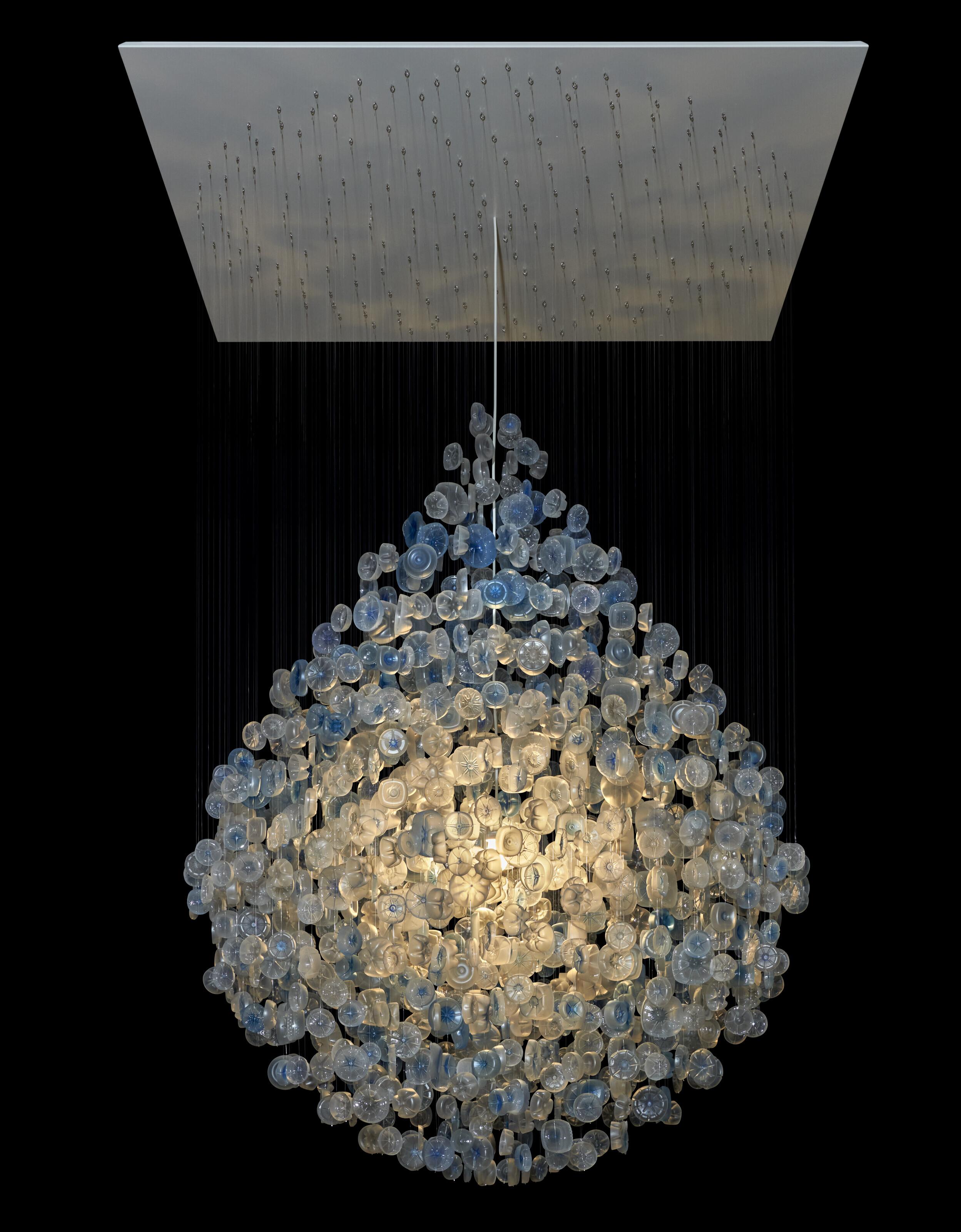 Stuart Haygarth - \'Drop\' chandelier, 2011