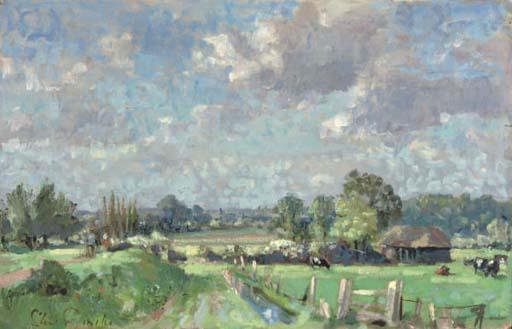 Stuart Scott Somerville - Cattle grazing on a summers day