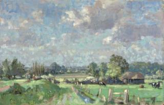 Stuart Scott Somerville - Cattle grazing on a summers day