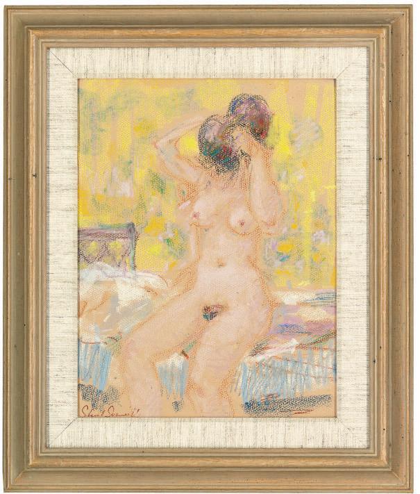 Stuart Scott Somerville - Nude on a bed