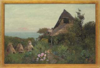 Stuart W. Lloyd, R.B.A. - Cottages Near Weymouth, Dorset