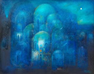 Suad Al Attar - Sunset on Salam City