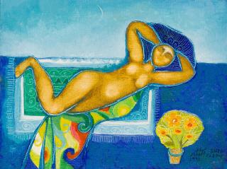 Suad Al-Attar - Untitled (Lady in the Sun)