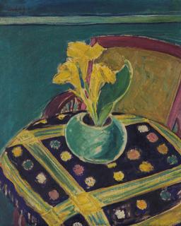 Sudarso - Still life of a vase of flowers