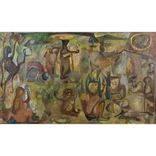 Sudjana Kerton - Kehidupan Di Kampung (Village Life)