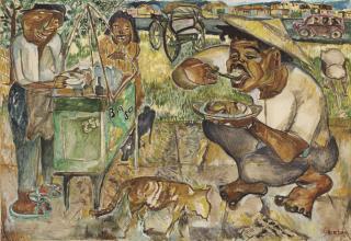 Sudjana Kerton - Makan Bakso (Eating Meatballs)