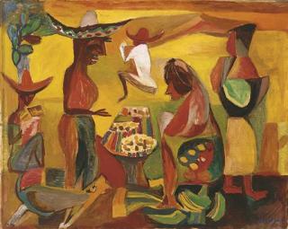 Sudjana Kerton - Market In Mexico