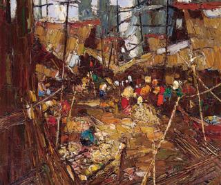 Sujarit Hirankul - Village scene