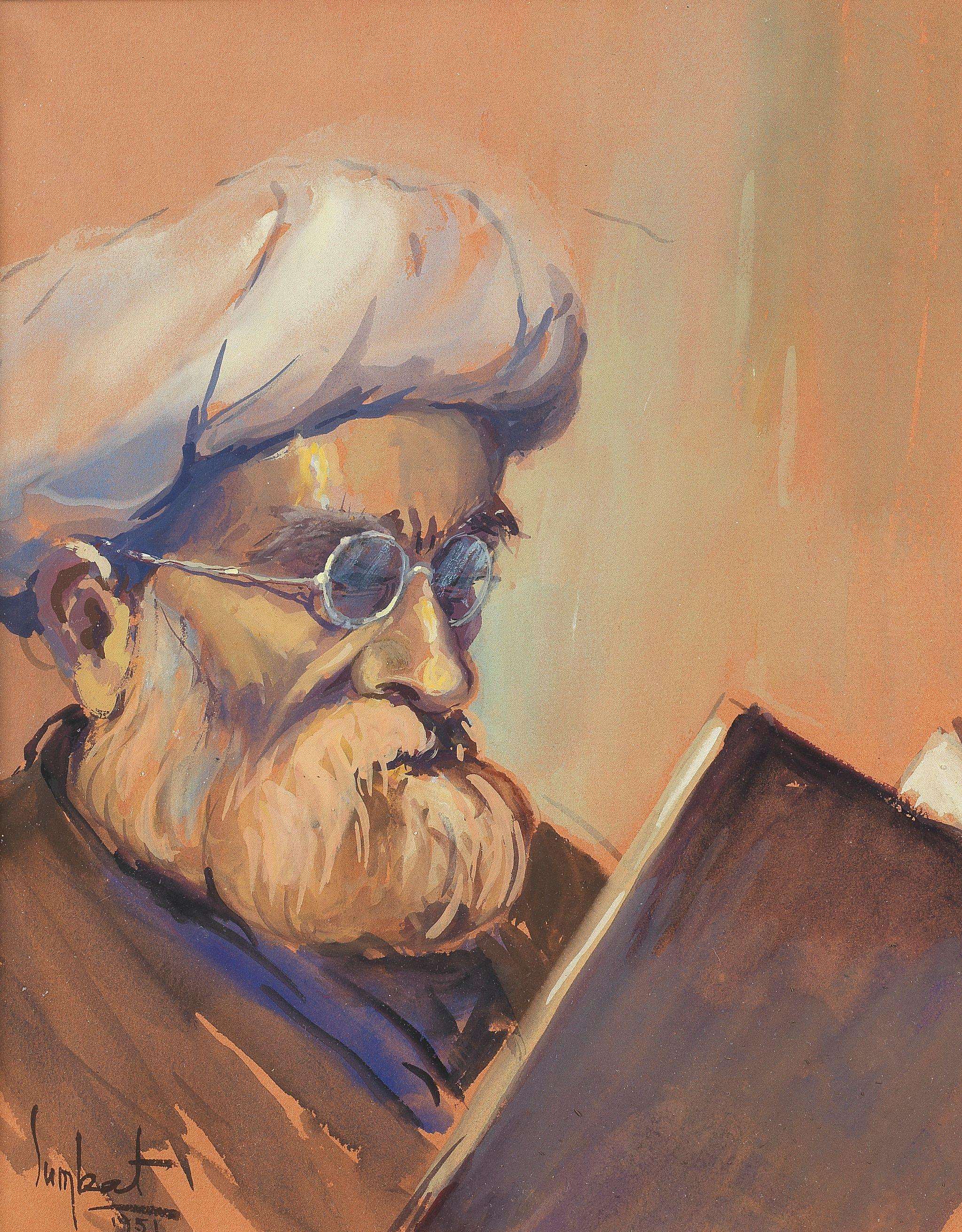 Sumbat Der Kiureghian - Portrait of a Sheikh