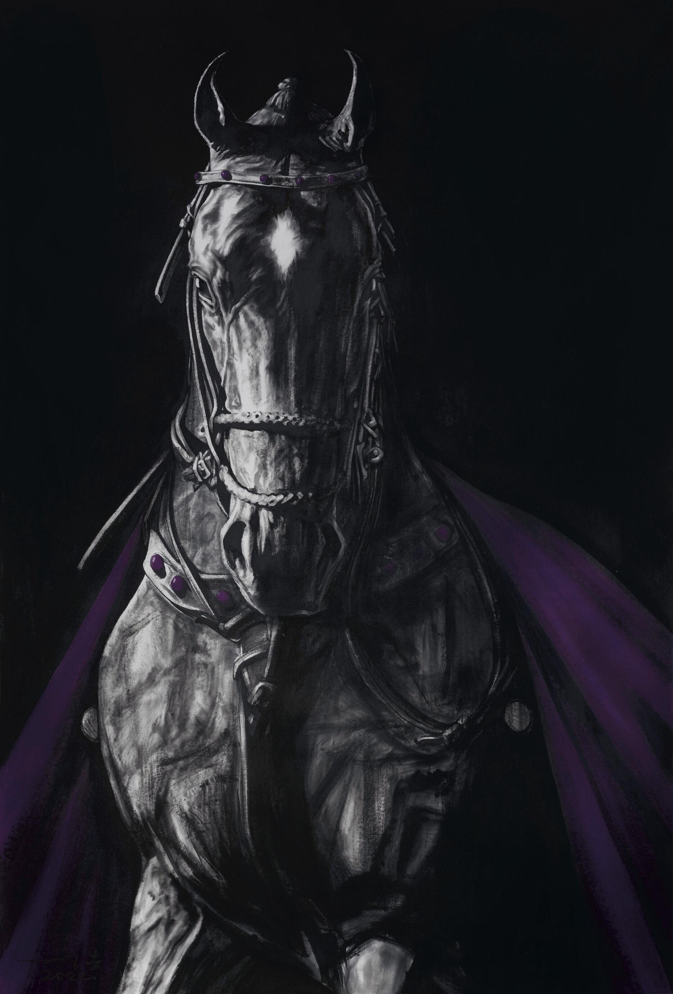 Sun Hao - Horse in Purple Drape