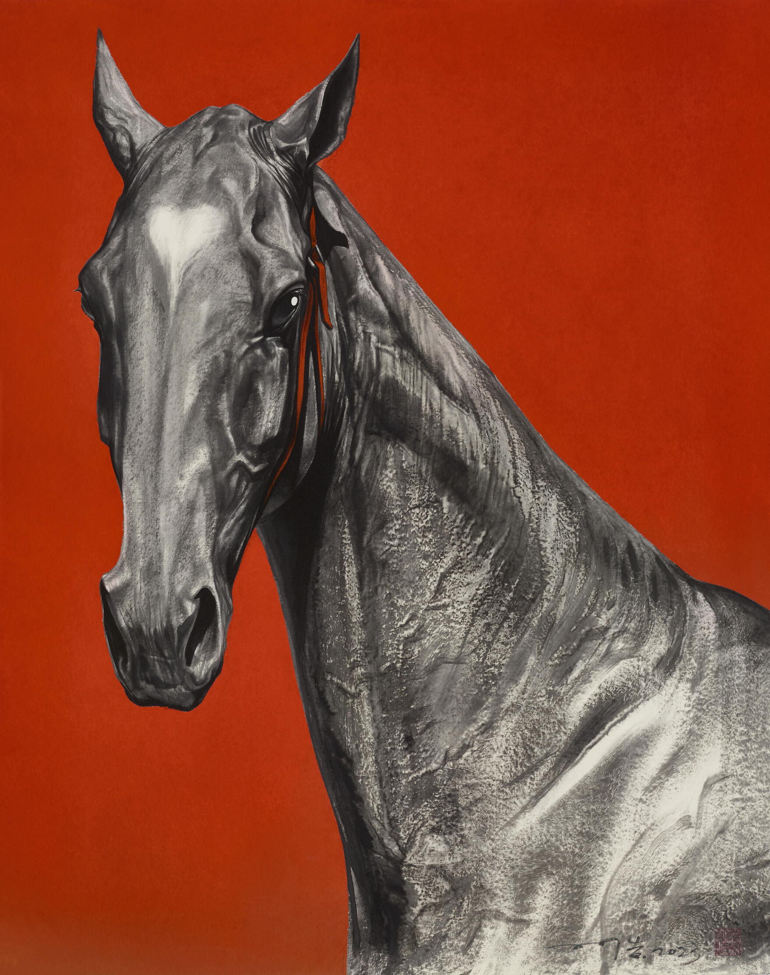 Sun Hao - Horse in Red