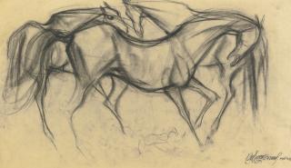 Sunil Das - Untitled (Horses)