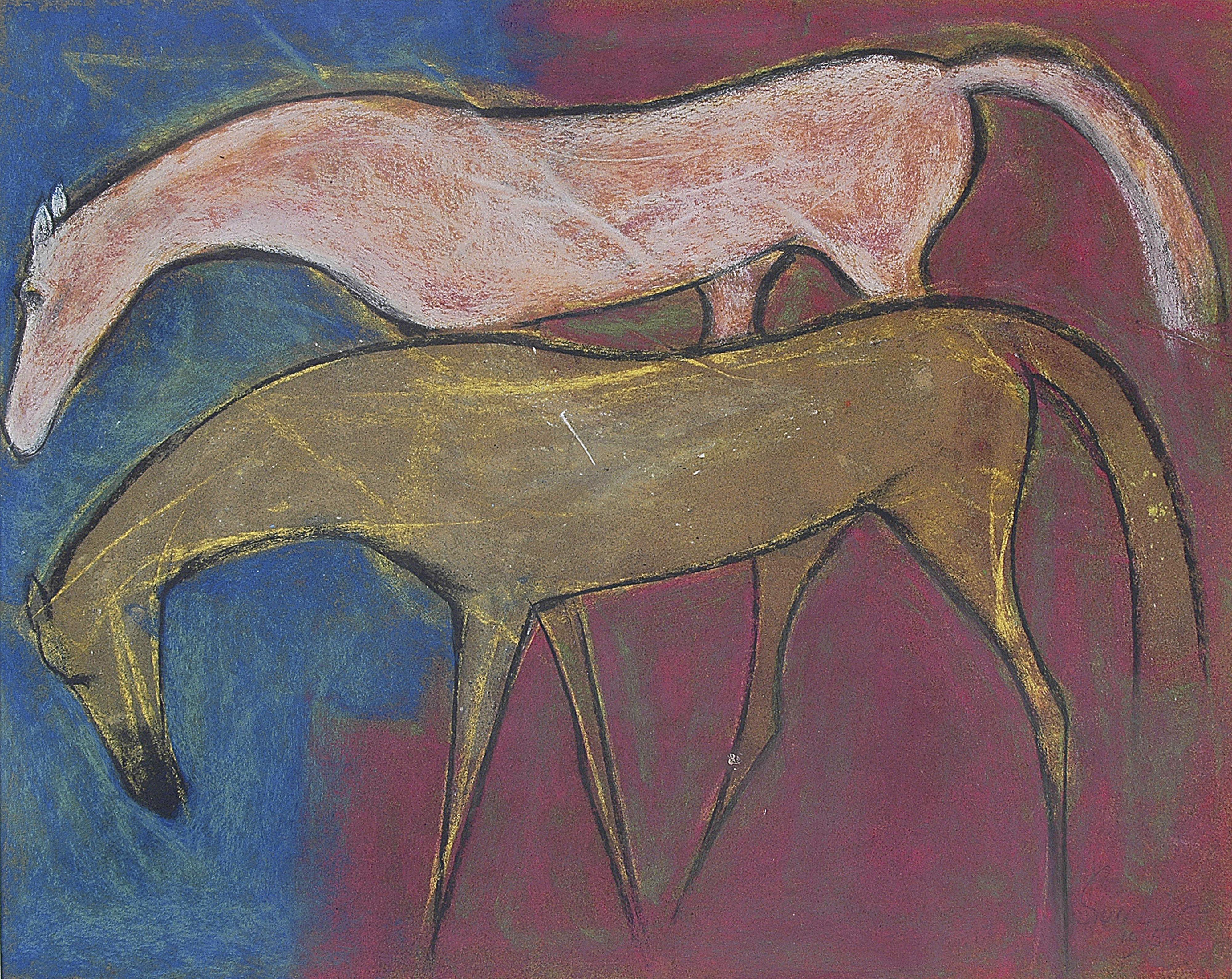 Sunil Das - Untitled (Horses)