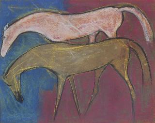 Sunil Das - Untitled (Horses)