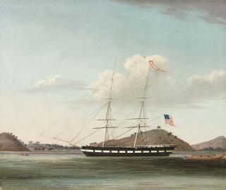 Sunqua - The American brig ‘Antelope’ off Whampoa