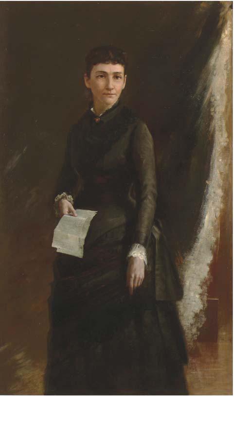 Susan Hannah Macdowell Eakins - Portrait of A Lady Holding A Letter
