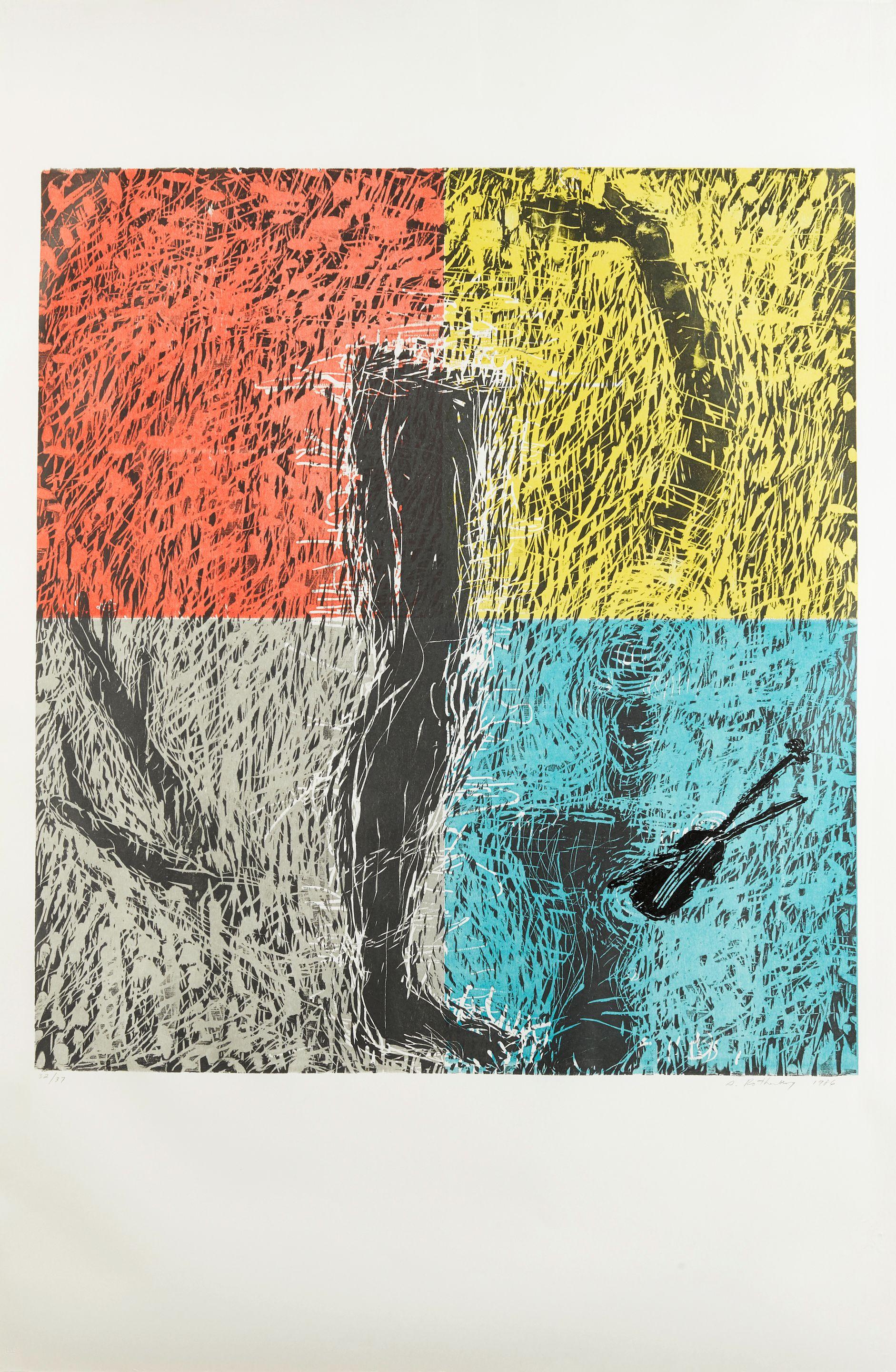 Susan Rothenberg - Blue Violin