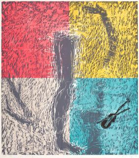 Susan Rothenberg - Blue Violin