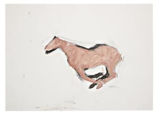 Susan Rothenberg - Pink Running Horse