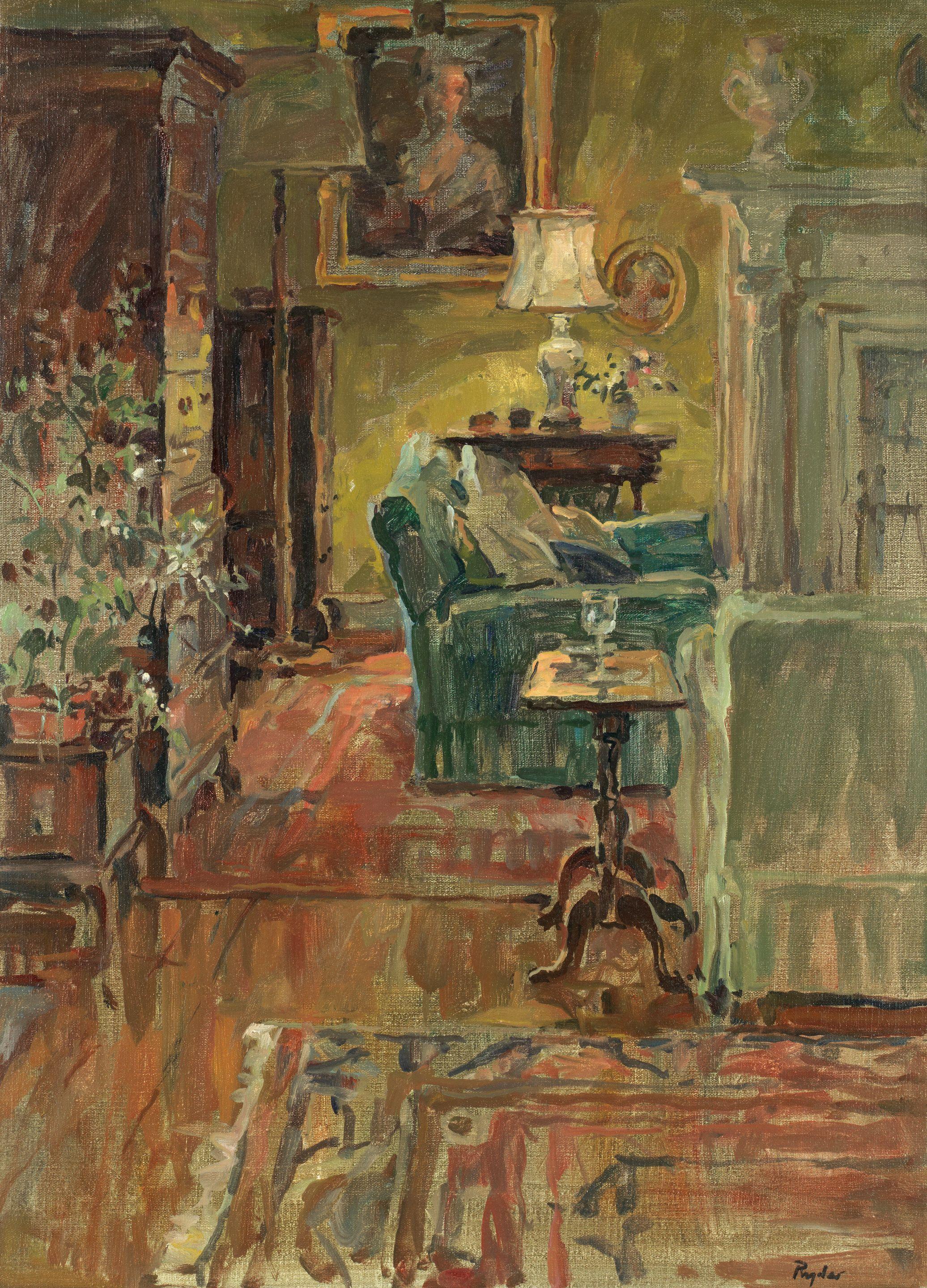 Susan Ryder R.P., N.E.A.C. - The Drawing Room of Borthwickshiels