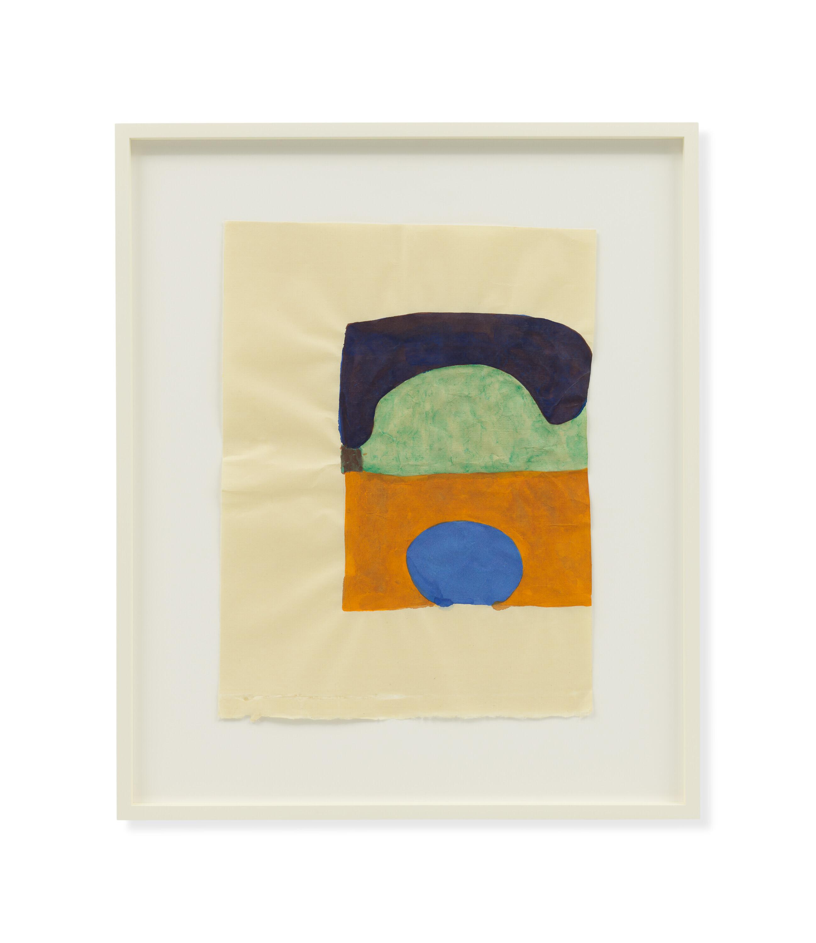 Suzan Frecon - composition in 4-5 colors with lapis and malachite