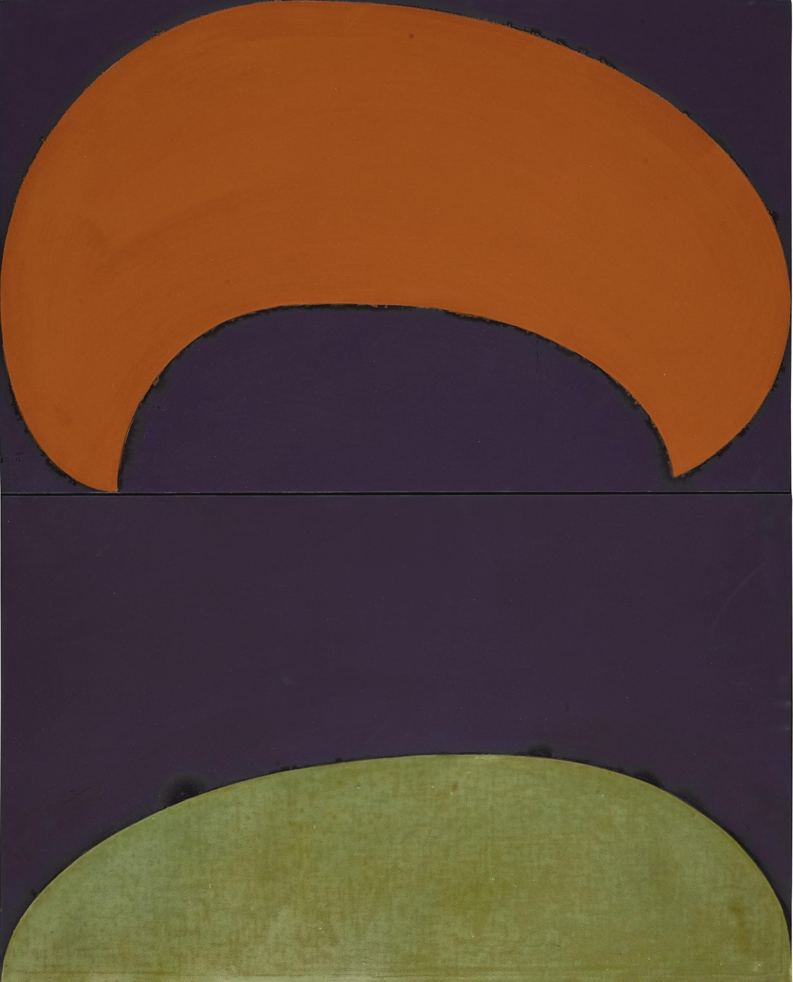 Suzan Frecon - Composition With Orange And Green 3