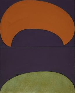 Suzan Frecon - Composition With Orange And Green 3