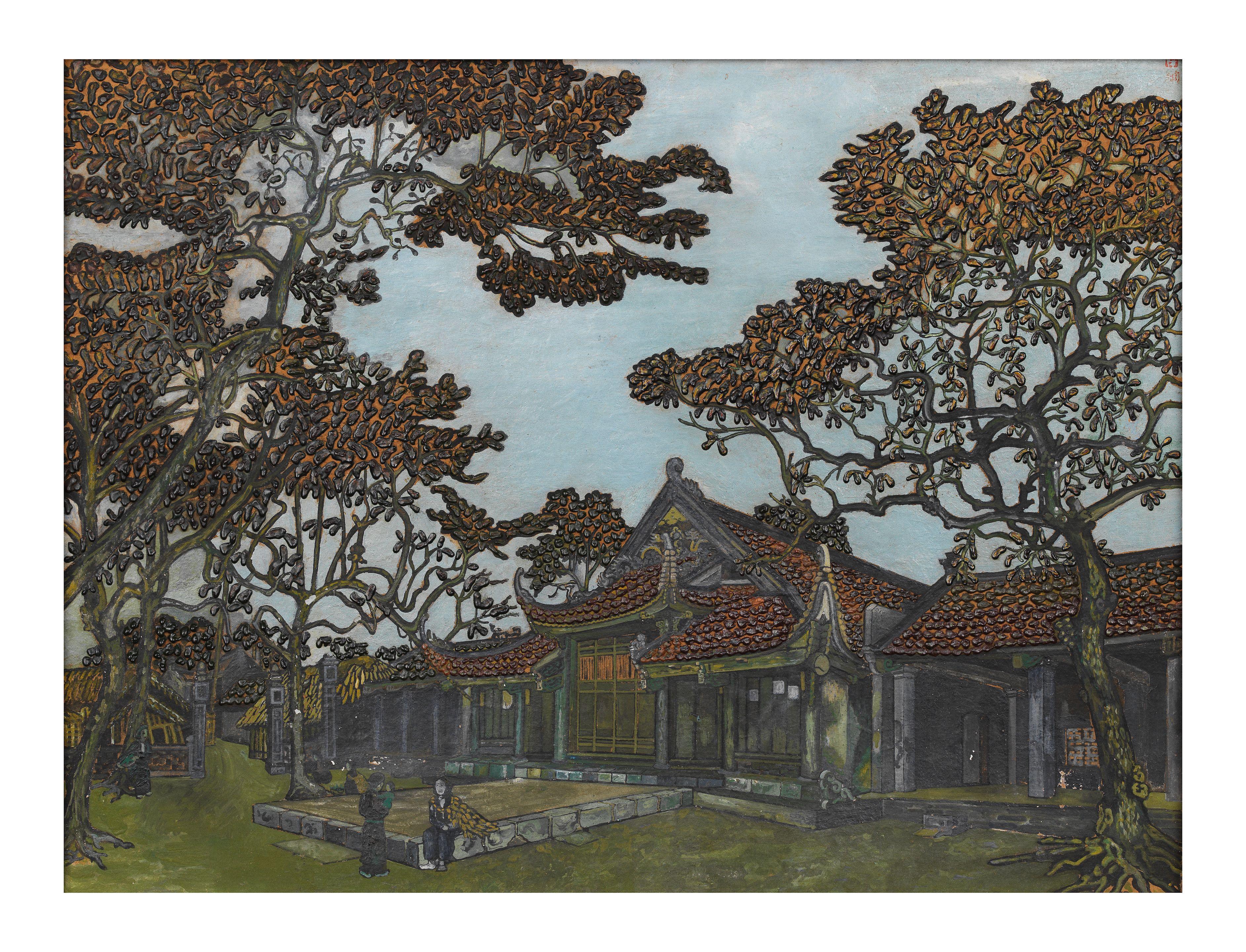 Suzanne Bonnal De Noreuil - Temple au Tonkin