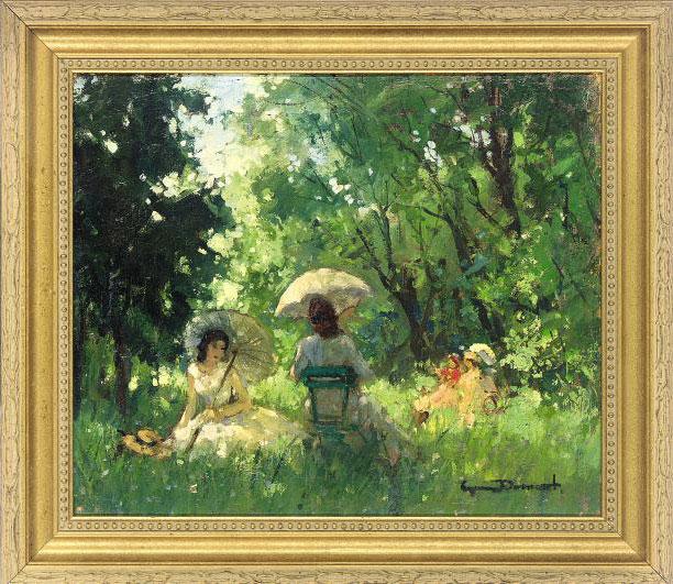 Suzanne Demarest - Elegant ladies in the park