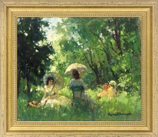 Suzanne Demarest - Elegant ladies in the park