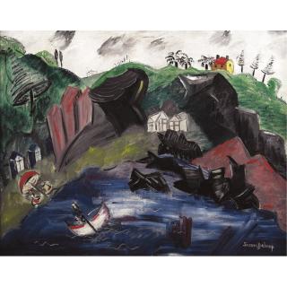 Suzanne Duchamp - Paysage Aux Bateaux