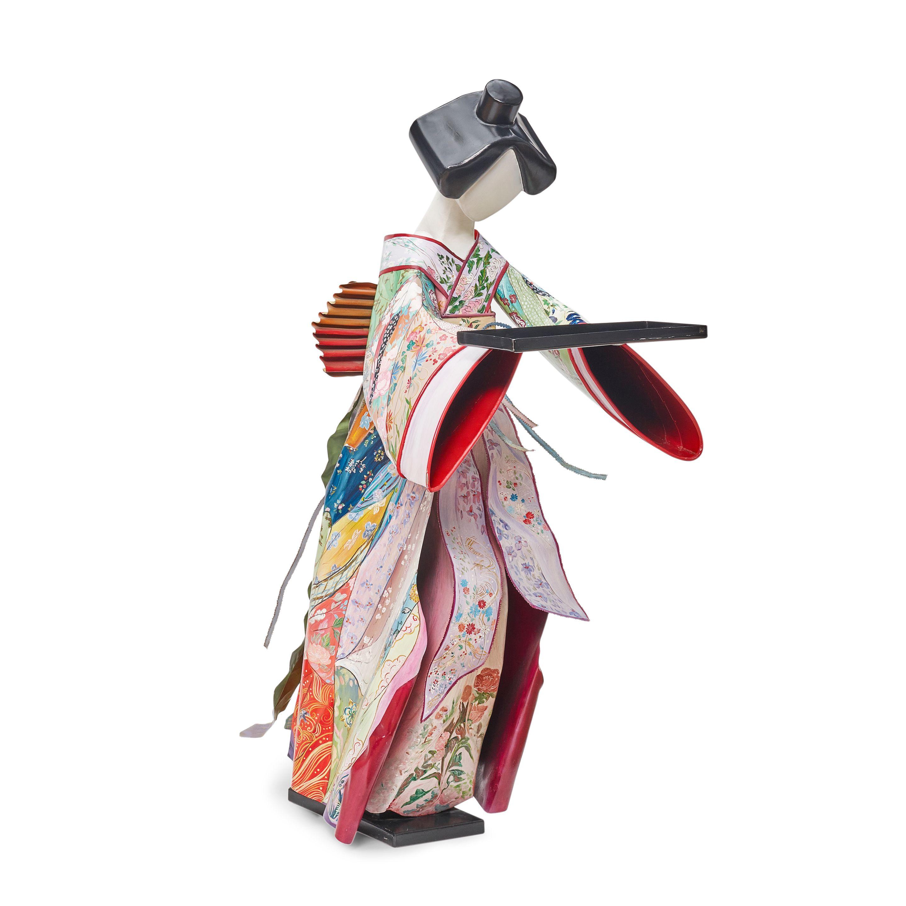 Suzanne Pascal - Woman in Kimono with Tray