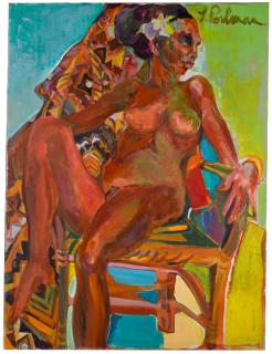 Suzanne Perlman - Nude with Surinamese Drapery