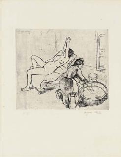 Suzanne Valadon - Adèle préparant le Tub et Ketty aux Bras levés (P. 10)