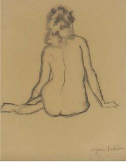 Suzanne Valadon - Femme nue assise, vue de dos