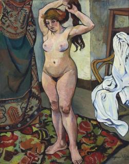 Suzanne Valadon - Gilberte nue se coiffant
