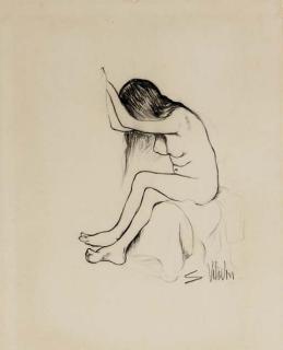 Suzanne Valadon - Jeune Fille Nue Assise