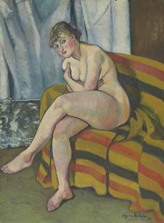 Suzanne Valadon - Nu assis sur un canapé