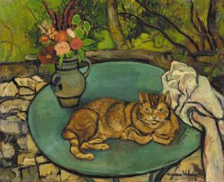 Suzanne Valadon - Raminou et pichet d\'oeillets